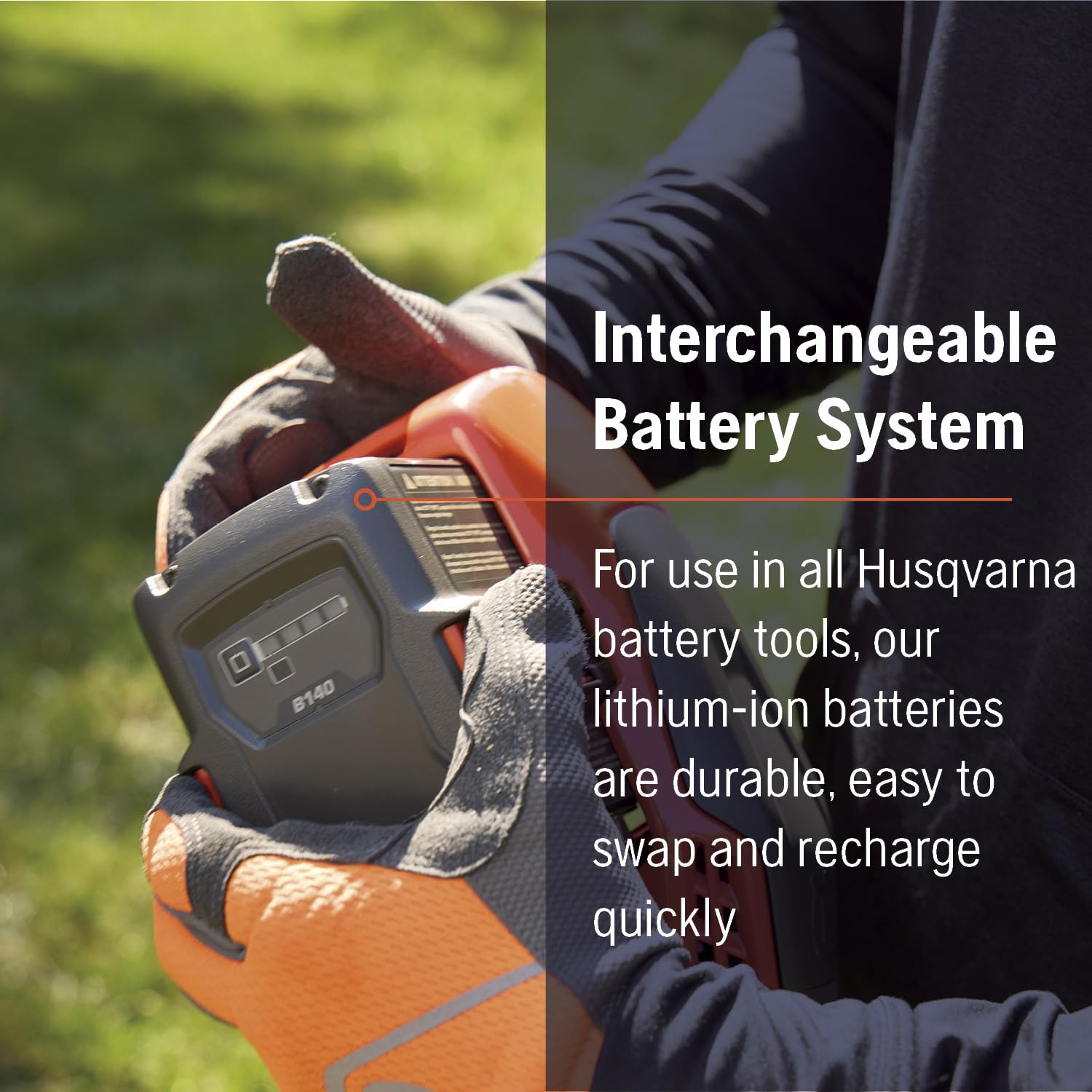 Husqvarna 110iL FLXi Cordless Grass Trimmer and Edger, Attachment Capable Battery Weed Trimmer with 4 Ah Battery and Charger Included, Extension Pole for Longer Reach - Image 4