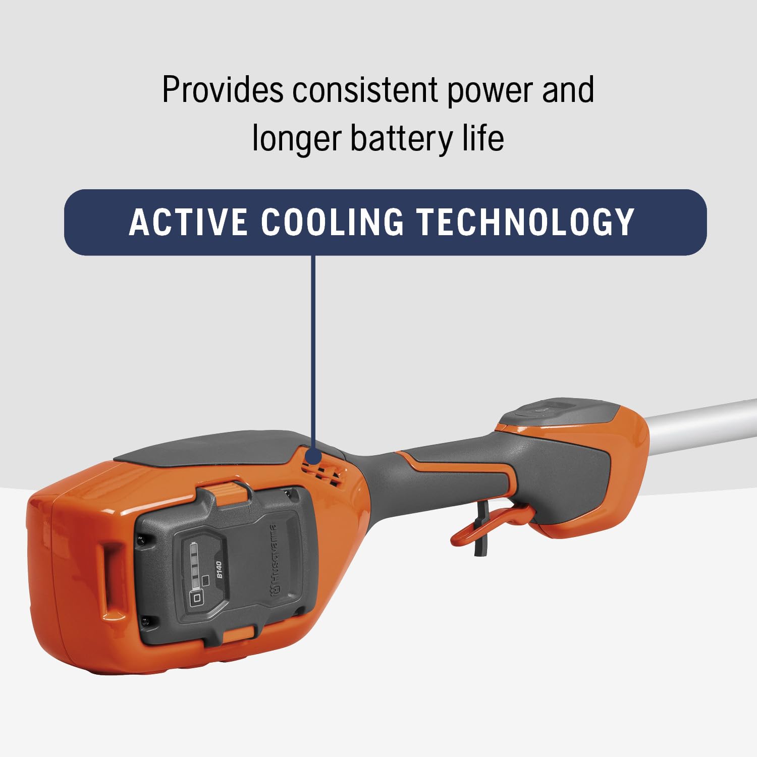 Husqvarna 110iL FLXi Cordless Grass Trimmer and Edger, Attachment Capable Battery Weed Trimmer with 4 Ah Battery and Charger Included, Extension Pole for Longer Reach - Image 5