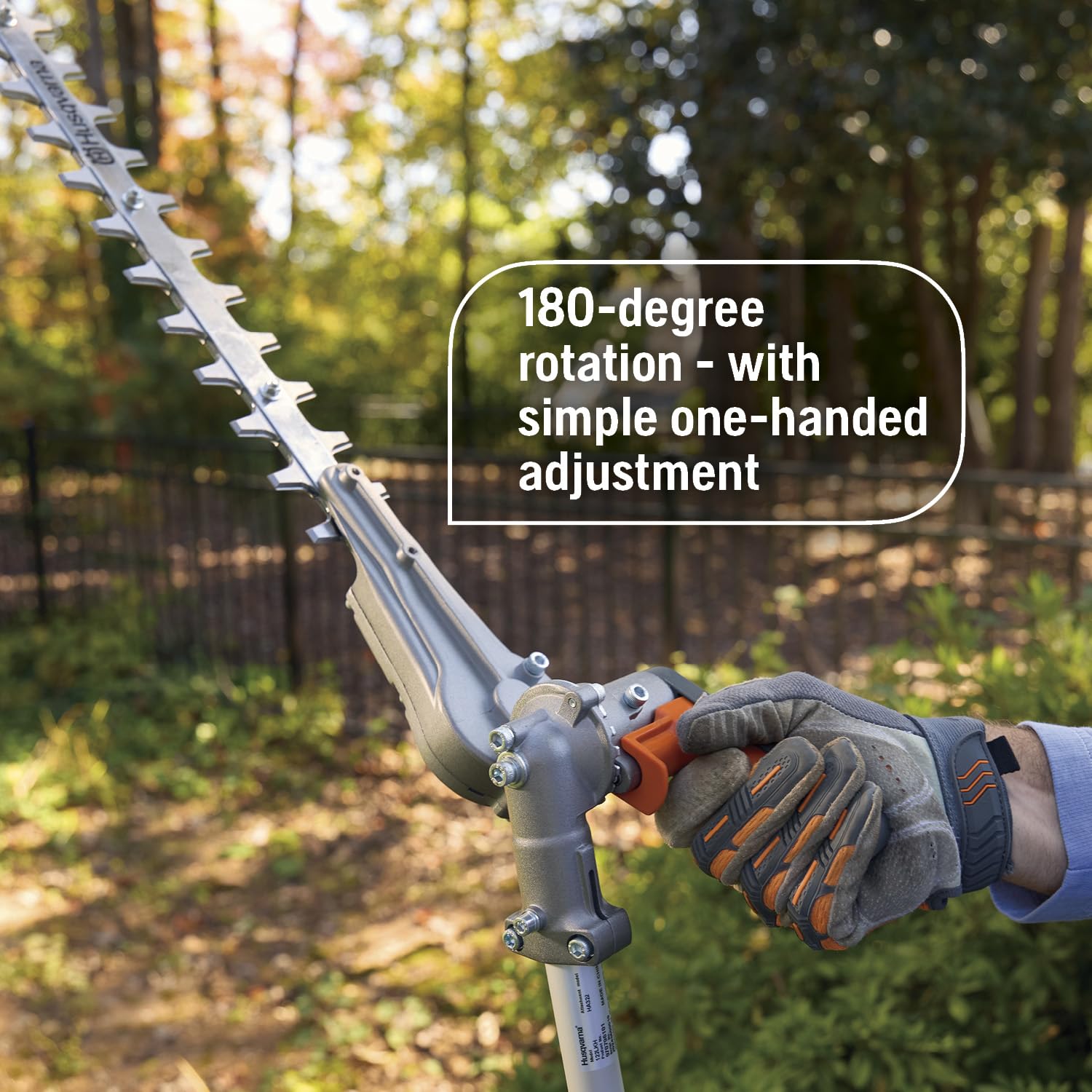 Husqvarna 122LKH Gas Hedge Trimmer, Multi-Purpose Tool with Hedge Trimmer Attachment, 21-Inch Cutter Bar with Double-Sided, Double Reciprocating Blades, 970796101 - Image 3