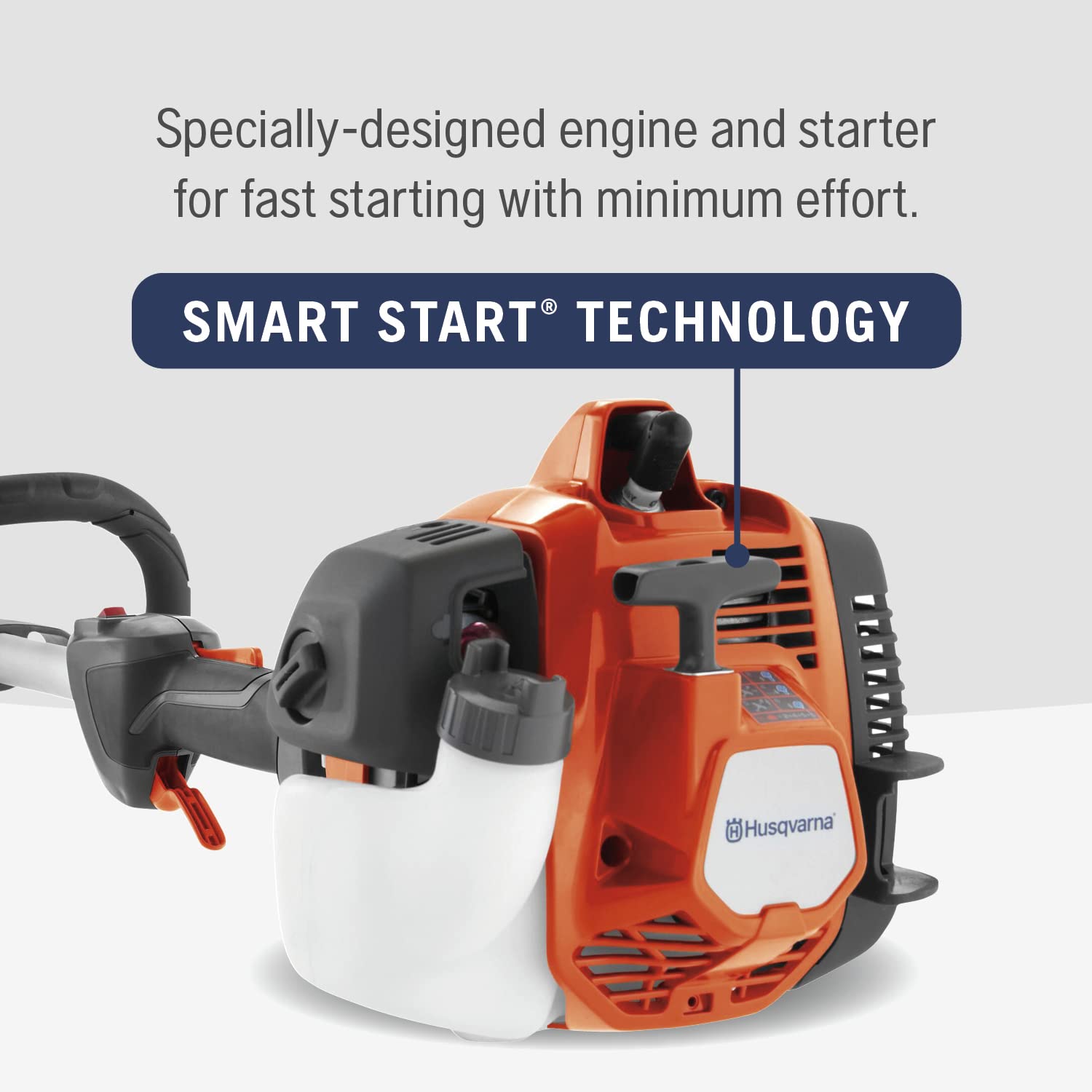 Husqvarna 130L Gas String Trimmer, 28-cc 2-Cycle, 18-Inch Straight Shaft Gas Weed Wacker with Rapid Replace Trimmer Head for Seamless String Reloading, 970514405 - Image 5