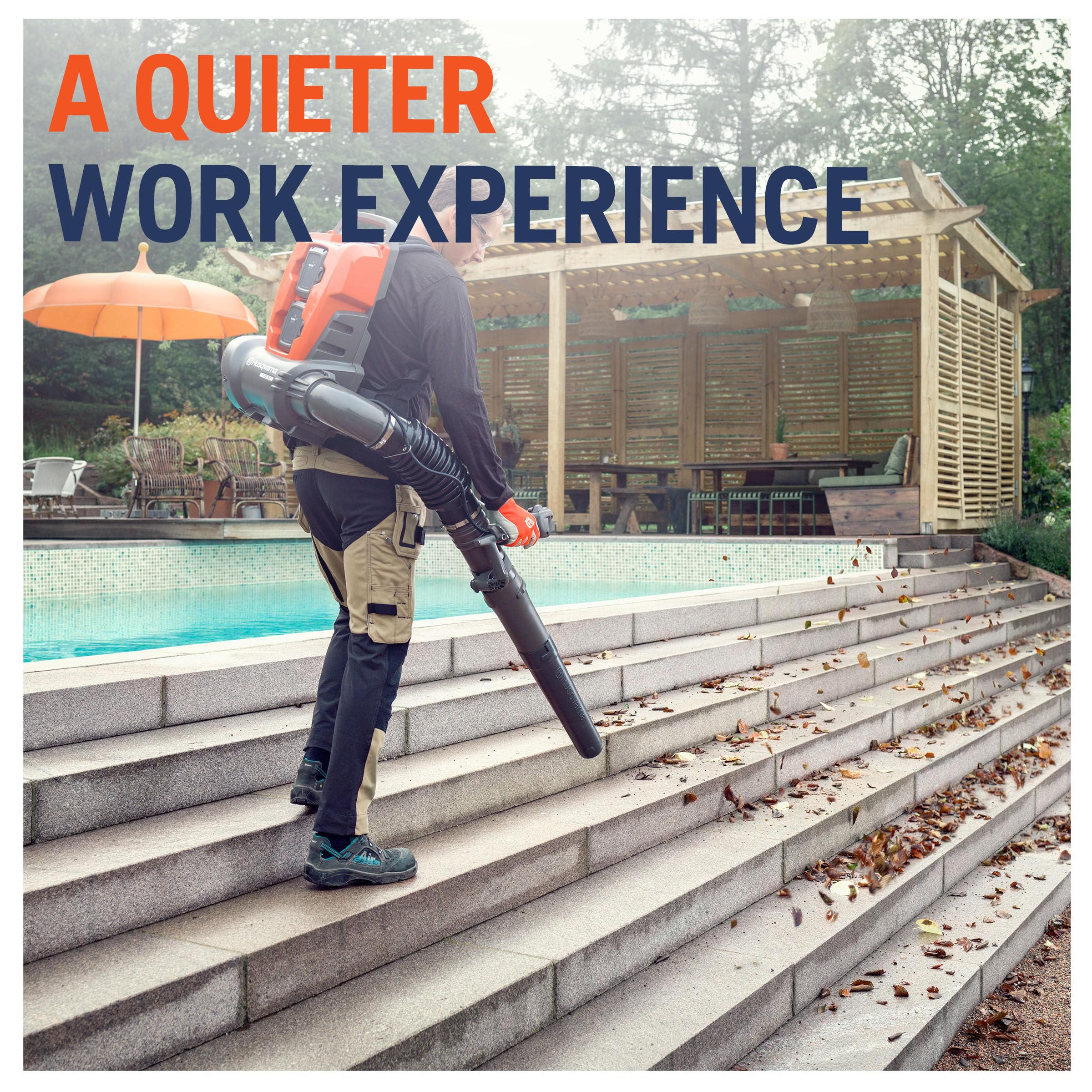 Husqvarna 340iBT 40V Battery Backpack Blower Without Battery and Charger - Image 11