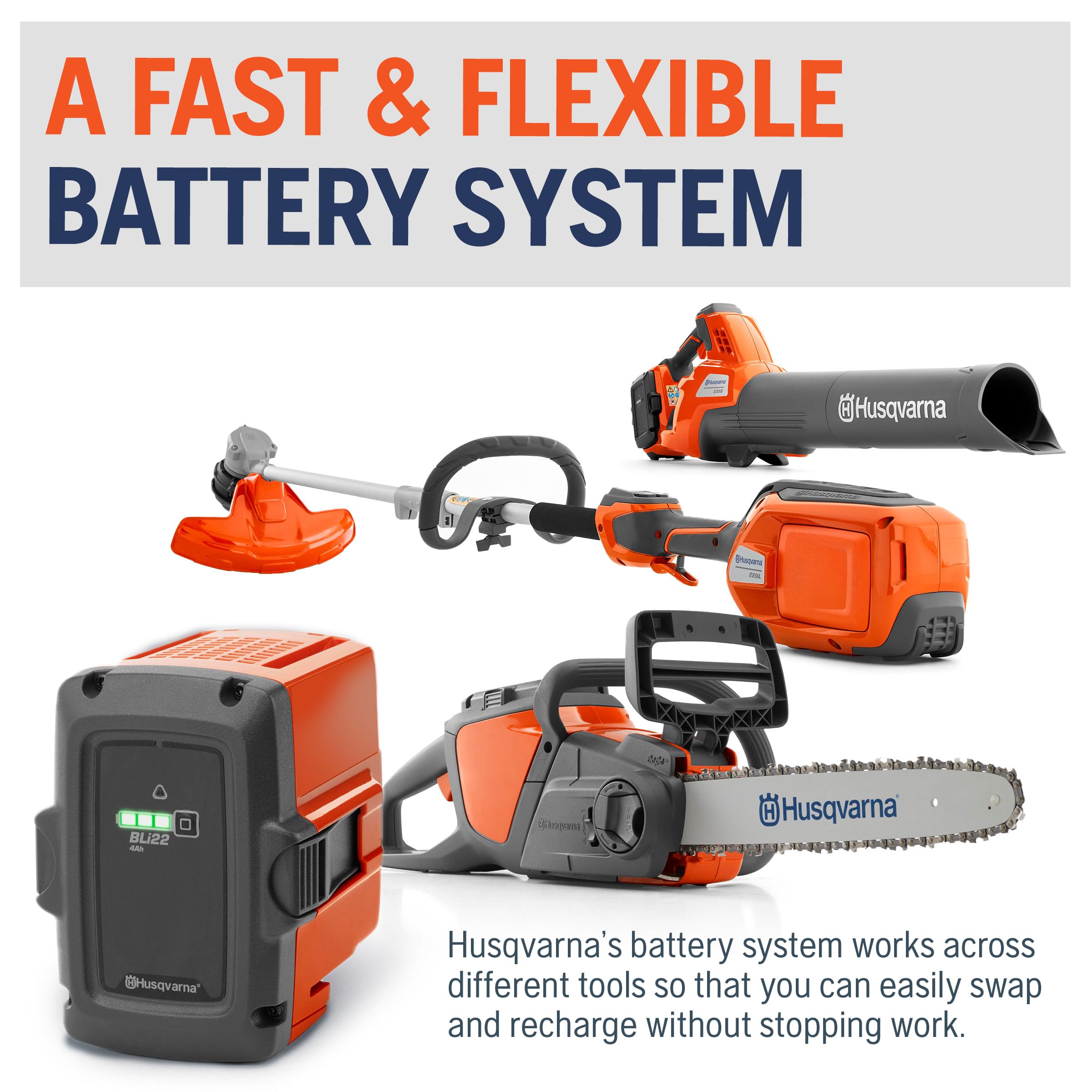 Husqvarna 340iBT 40V Battery Backpack Blower Without Battery and Charger - Image 13