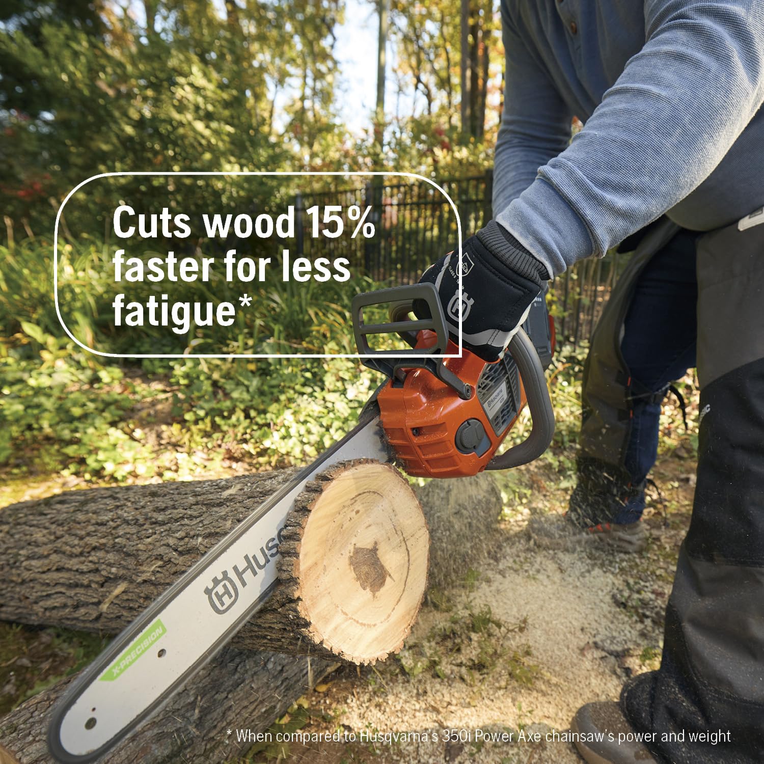 Husqvarna 435i Battery Chainsaw, 16-Inch Cordless Electric Chainsaw with Battery and Charger Not Included - Image 3