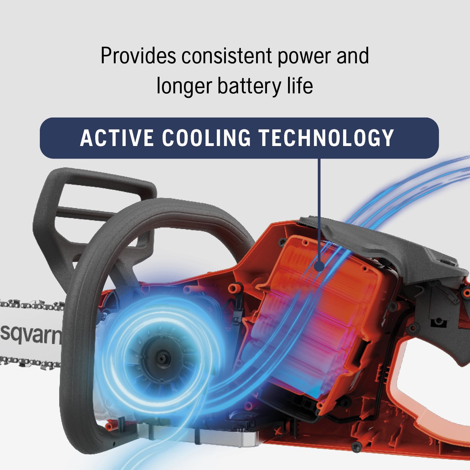 Husqvarna 435i Battery Chainsaw, 16-Inch Cordless Electric Chainsaw with Battery and Charger Not Included - Image 5