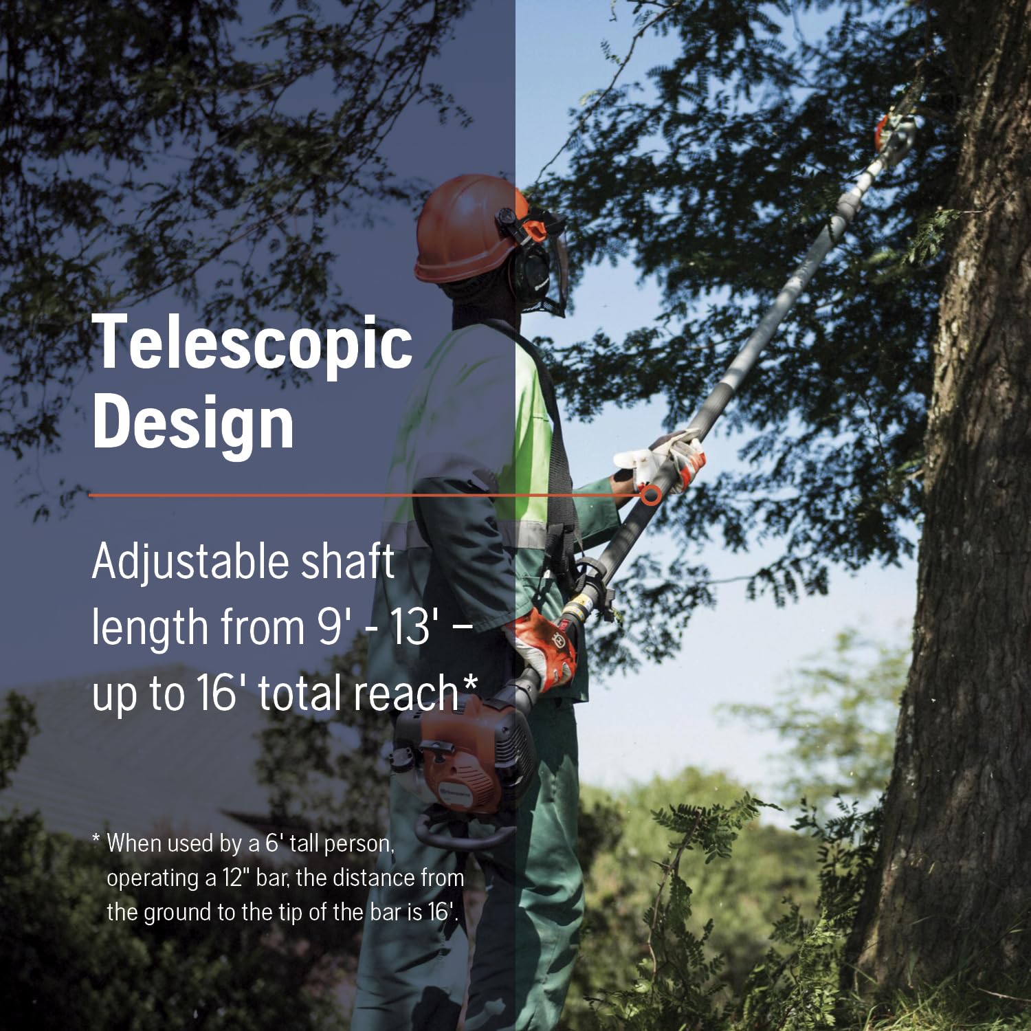 Husqvarna 525PT5S 12 inch 25.4cc 2-Cycle Professional Gas Pole Saw - Image 4