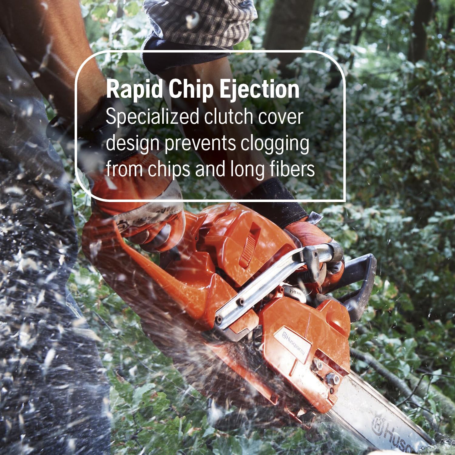 Husqvarna 555 Gas Chainsaw, 60-cc 4.16-HP 2-Cycle X-Torq Engine, 24 Inch Chainsaw with X-Cut Chain, For Felling, Limbing and Bucking Small and Midsize Trees - Image 10