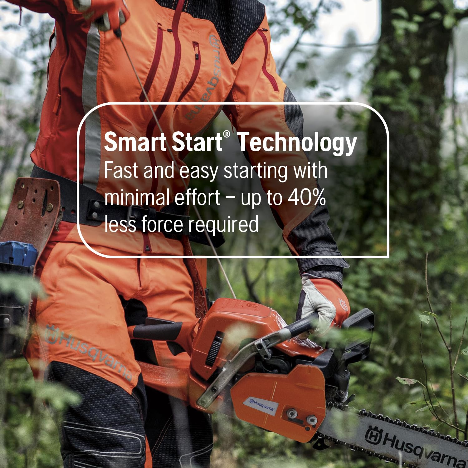 Husqvarna 555 Gas Chainsaw, 60-cc 4.16-HP 2-Cycle X-Torq Engine, 24 Inch Chainsaw with X-Cut Chain, For Felling, Limbing and Bucking Small and Midsize Trees - Image 9