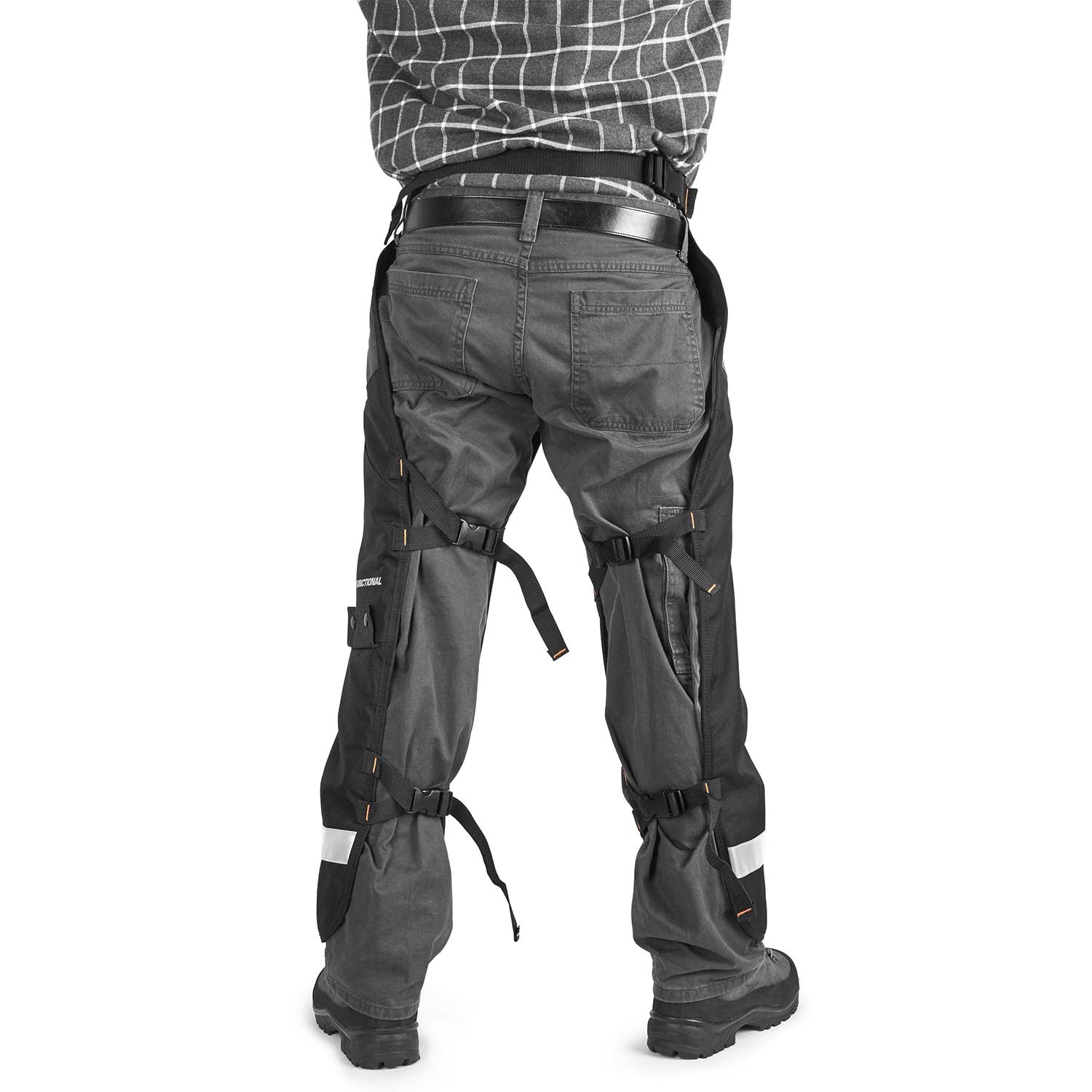 Husqvarna 587160702 Functional Apron Chainsaw Chaps 38-Inch, Chainsaw Safety Equipment with 5 Layers, Adjustable Belt and Gear Pocket, Black - Image 4
