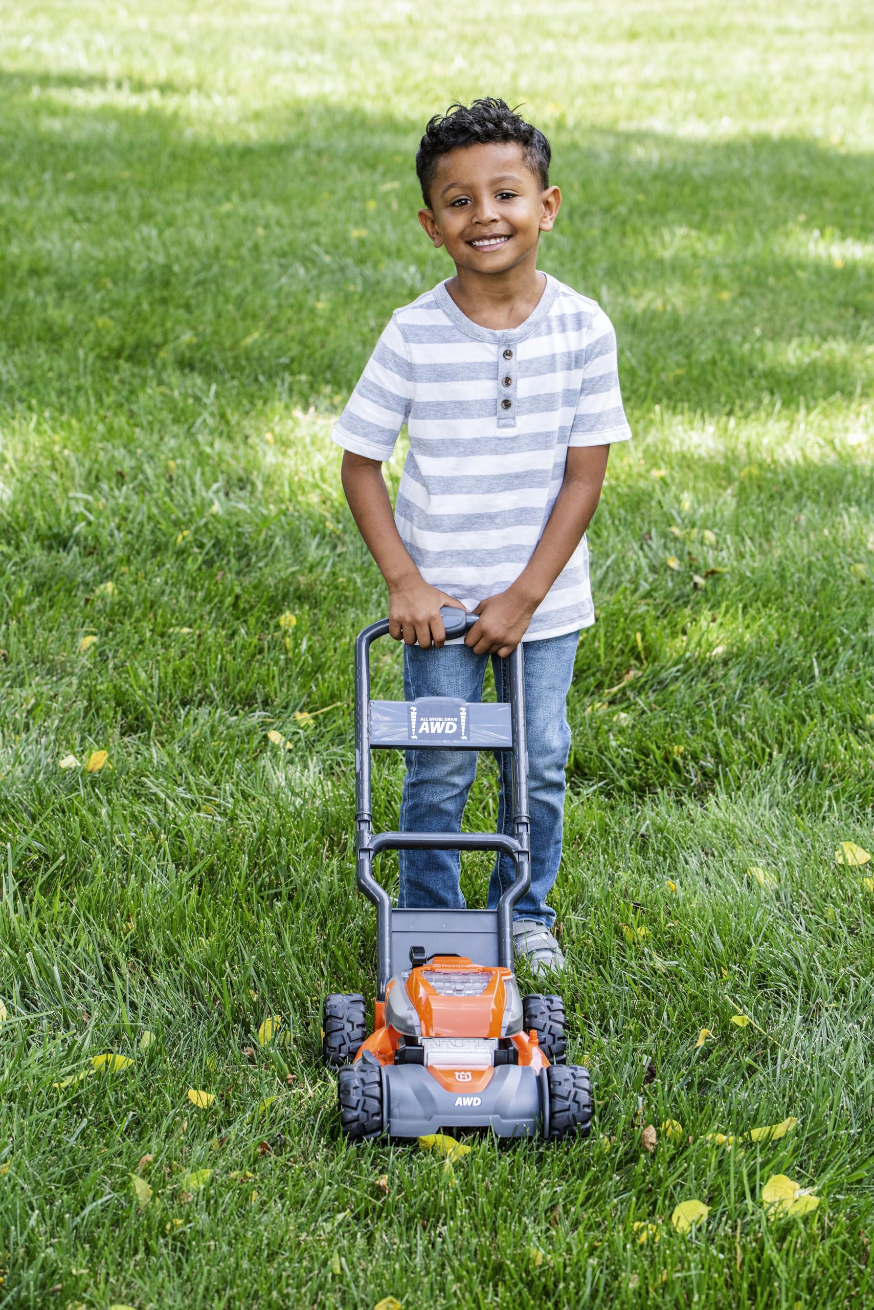 Husqvarna 589289602 Toddler Toy Lawn Mower with Realistic Sounds and Light-Up Engine for Ages 2 and Up - Image 5