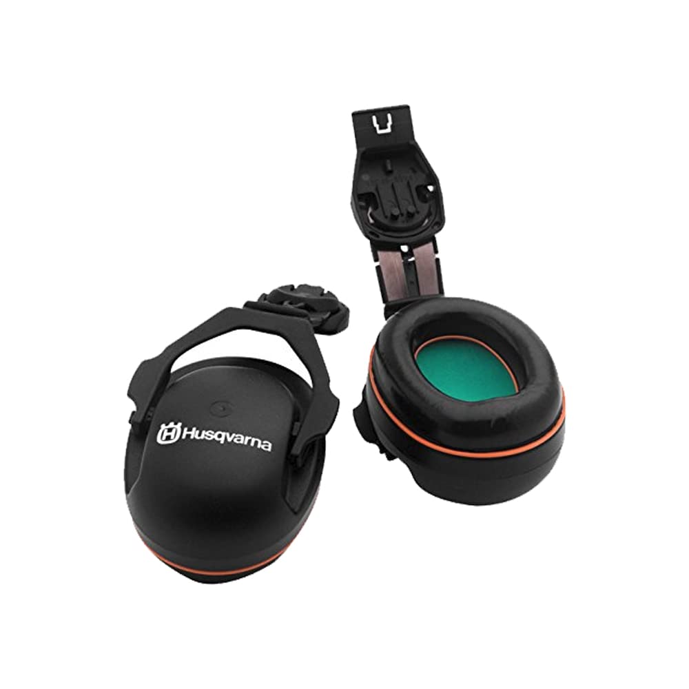 Husqvarna 592752701 Chainsaw Helmet with Metal Mesh Face Shield, Adjustable Ear Muffs for Hearing Protection, and Sun Peak, HDPE Forestry Helmet Shell, Orange - Image 3