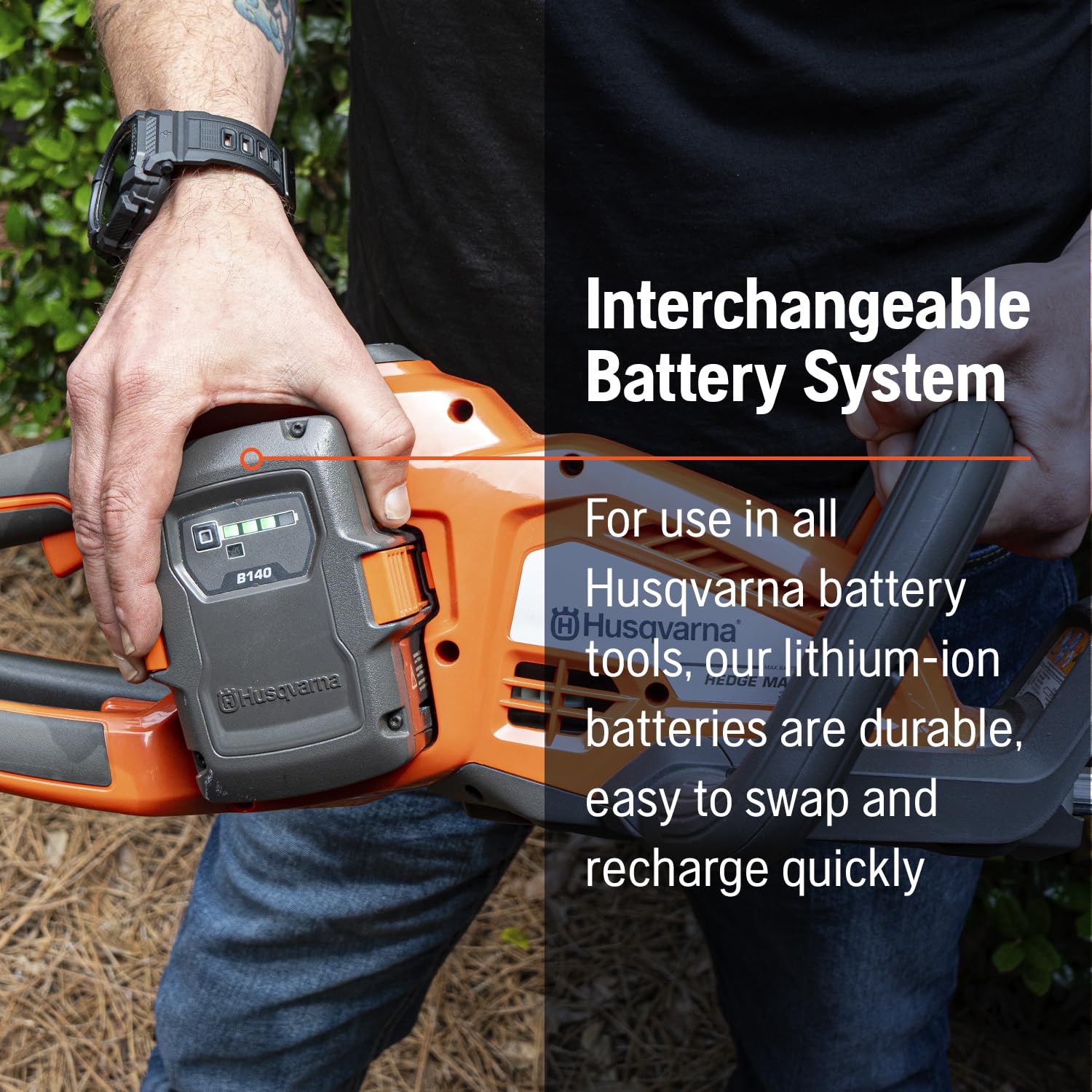 Husqvarna Hedge Master 320iHD60 Battery Hedge Trimmer, 24-Inch Electric Trimmer with Brushless Motor for Efficiency and Durability, 40V Lithium-Ion Battery and Charger Not Included - Image 3